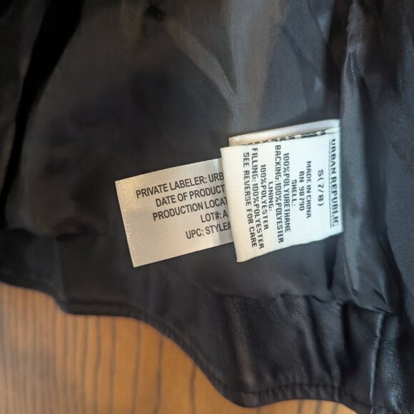 Urban Republic Quilted Faux Leather Moto Jacket Snaps/Zips/all the Attitude!! S - Picture 4 of 6